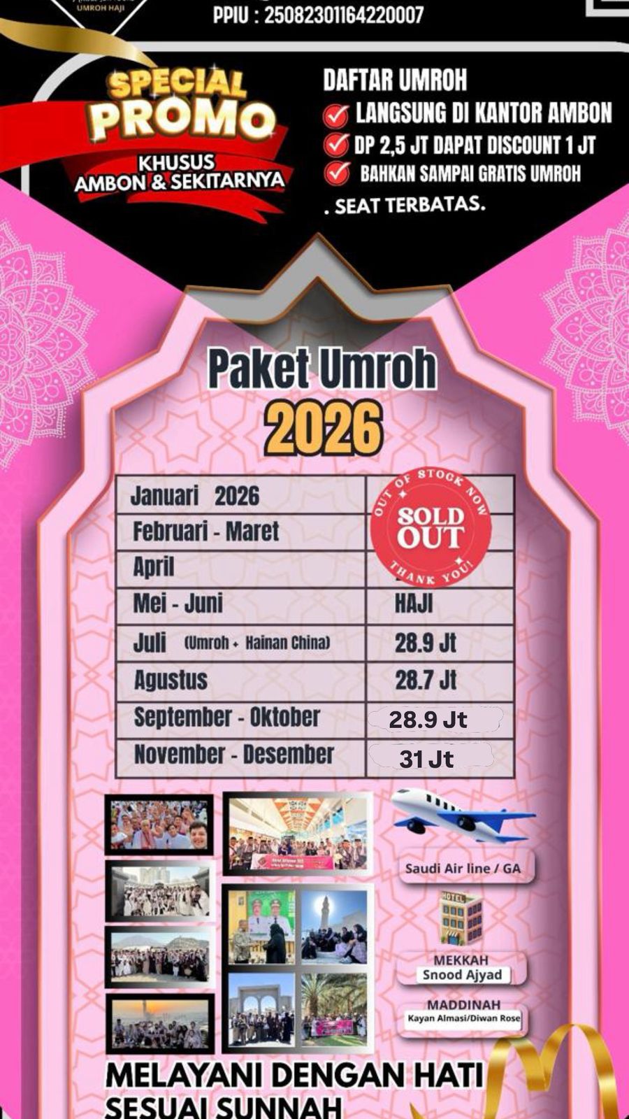 UMROH SEPTEMBER 2026 REGULAR